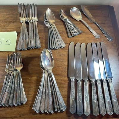 Antique Set Of Silver Plated Flatware A.S.Co