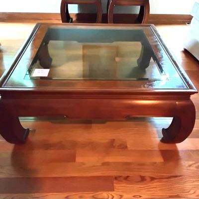 Oriental Styled Square Coffee Table
