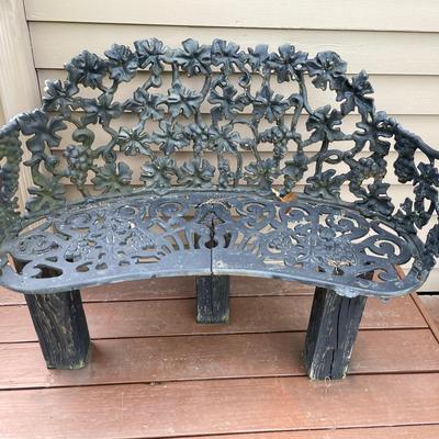 Wrought Iron Outdoor Settee 