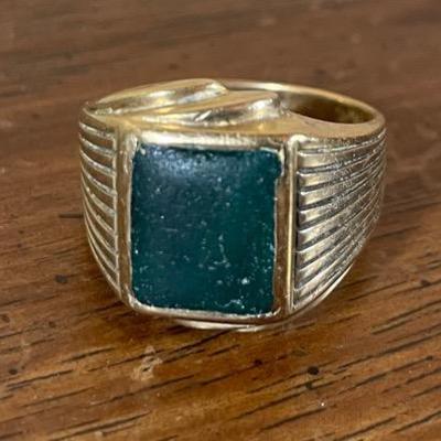 10k Gold Men’s Ring With Square Stone