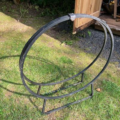 Round Metal Firewood Holder