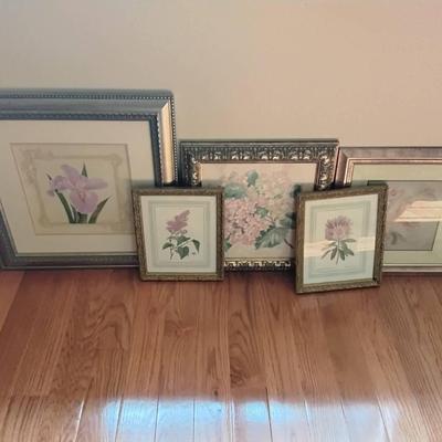 Lot Of 5 Framed Prints