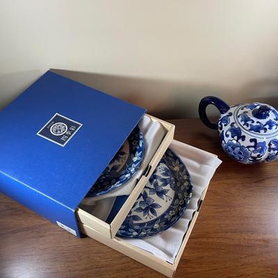 Small Lot Of Blue And White China