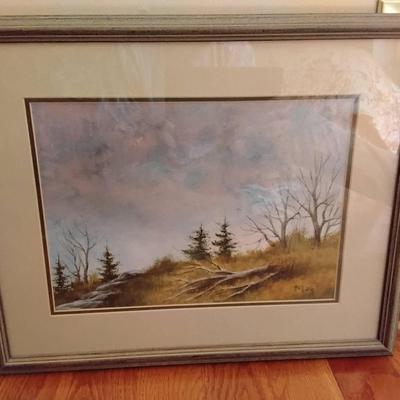 Signed Original Watercolor Landscape