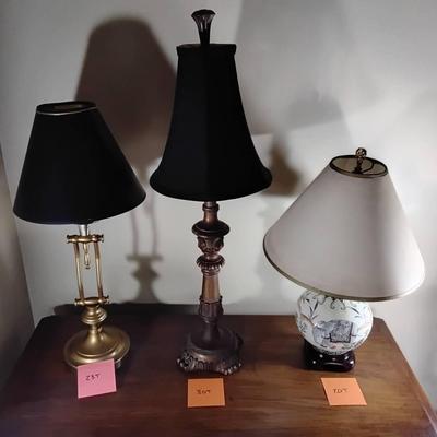 Three Table Lamps