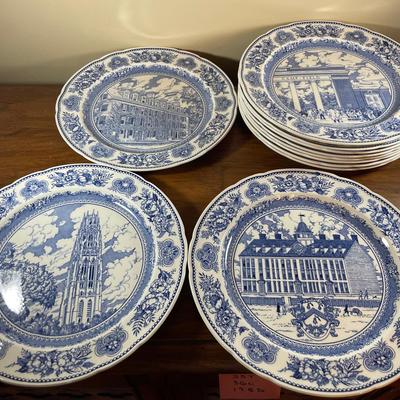11 Vintage Wedgwood Yale Plates