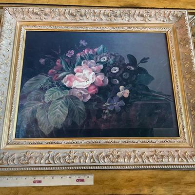 Framed Floral Print 