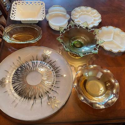 Lot Of Glass Serving Dishes