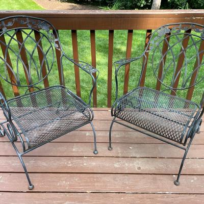 Pair Of Outdoor Metal Chairs