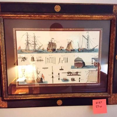 Sailing Ships Framed Picture