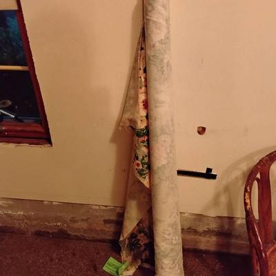 Roll Of Floral Upholstery Fabric