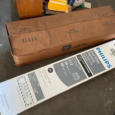 Large Lot Of Fluorescent Light Bulbs