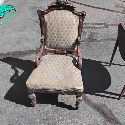 Antique 1800s Victorian Parlor Chair