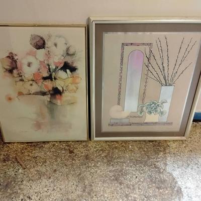 Two Vintage Framed Pictures