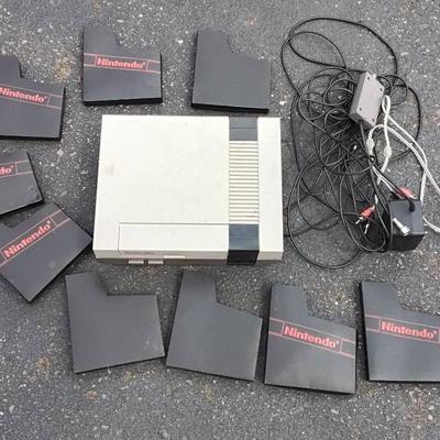 Original Nintento Console With Game Cartridge Sleeves