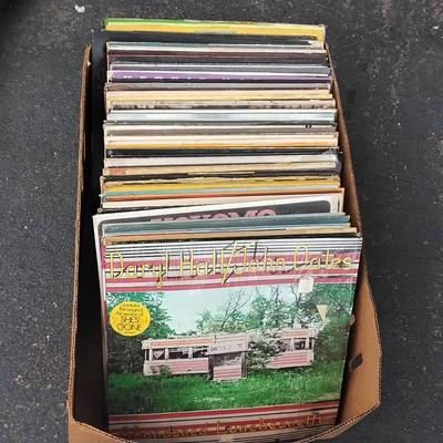 Box Of 33 RPM Vinyl Records