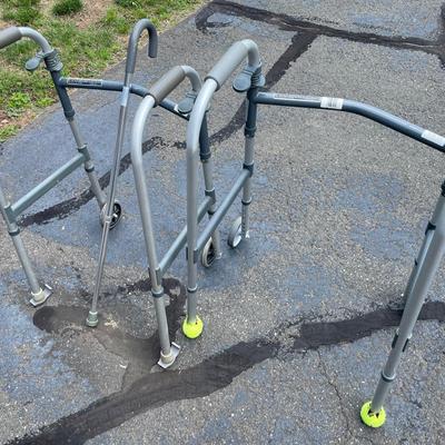 Two Walkers And A Cane