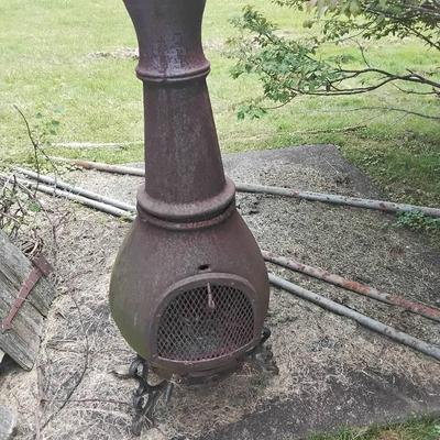 Cast Iron Outdoor Chiminea  
