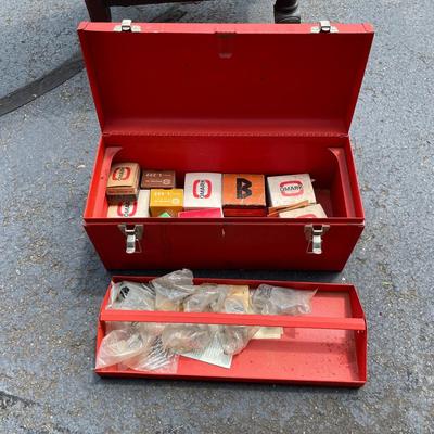 Red Toolbox With Hardware