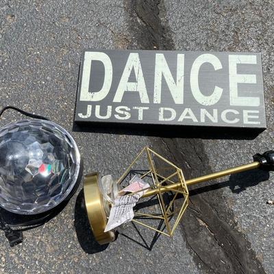 Lot Of Contemporary Decor Including A Party Light