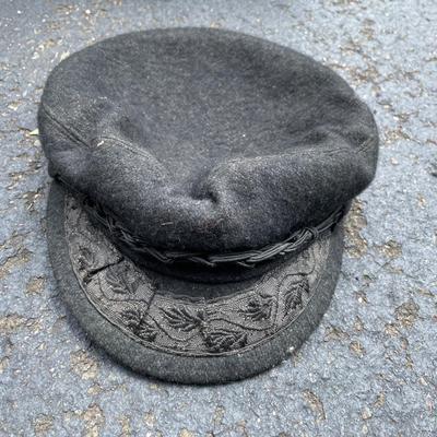 Vintage Black Cap From Greece