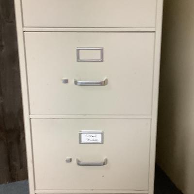 Metal filing cabinet