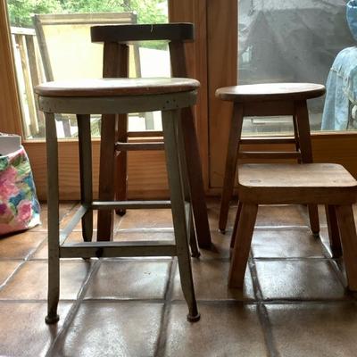 Four Piece Miscellaneous Stools