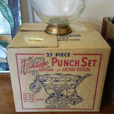 Anchor Hocking Vintage Punch Set