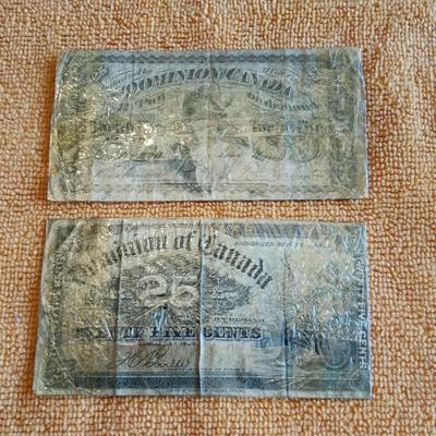 25 Cent Dominion Of Canada Note