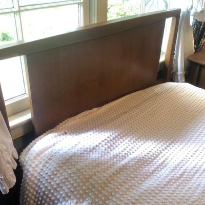 2 twin MCM bed, dresser, night stand and desk