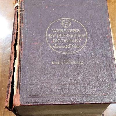 Webster's New International Dictionary Second Edition 