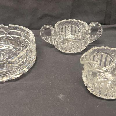 Heavy Cut Glass Items