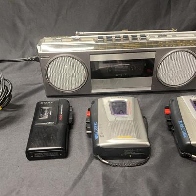 Radio/Tape Player Plus 3 Tape Recorders