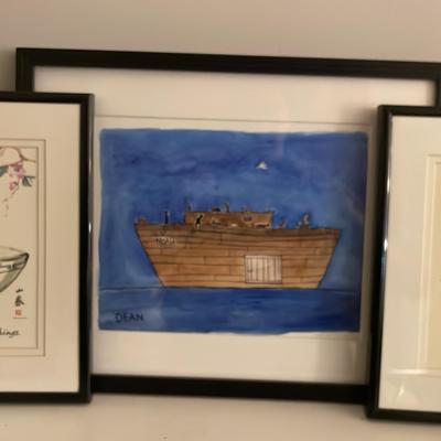 Three Small Framed Prints 