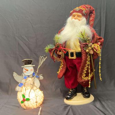 Holiday Magic - Santa & A Snowman Light