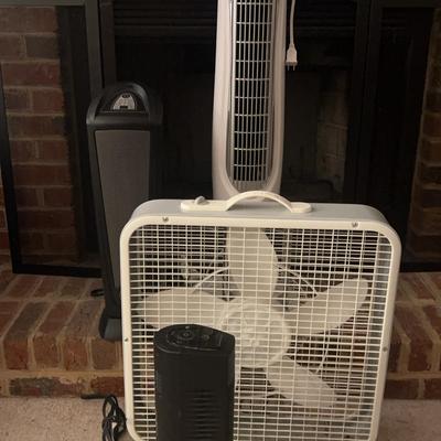 Fans & Heater Lot
