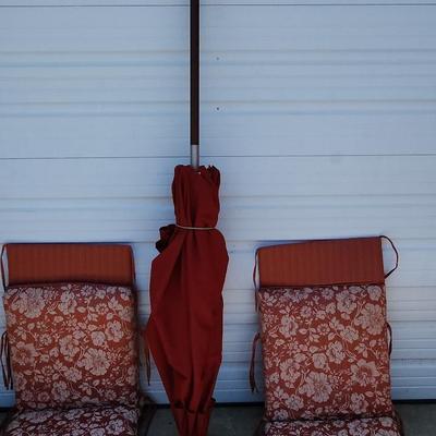 Padio Umbrella and Chair Cushions