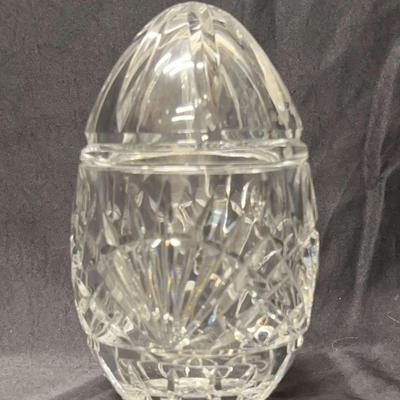 Large Cut Crystal Egg-shaped Container