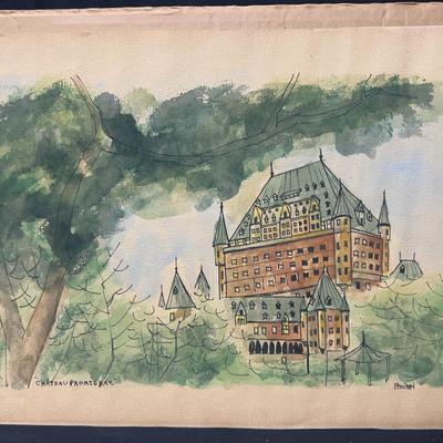 Painting of “Chateau Frontenac” Signed by Artist
