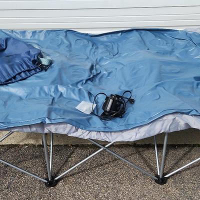 Foldable Instant Bed Frame With Air Mattress 