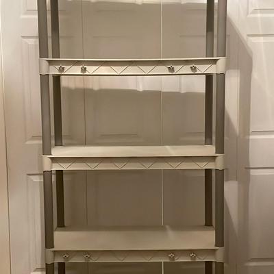 Large Plastic Shelving Unit 14” X 34” X 74” 