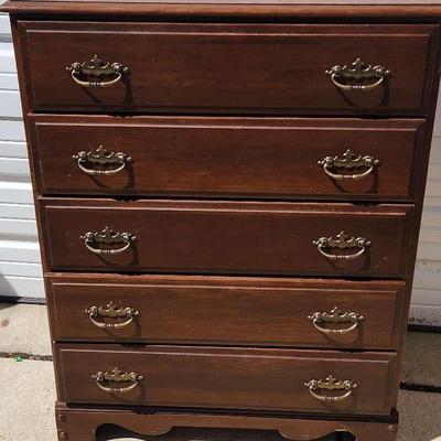 5 Drawer Wooden Dresser by Smith