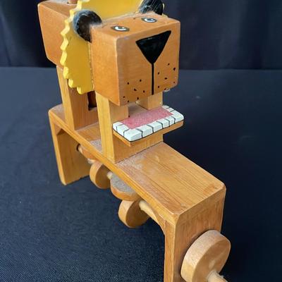 Wooden Mechanical Lion 