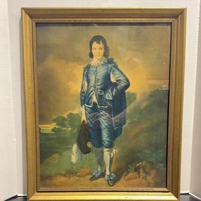 Antique Thomas Gainsborogh The Blue Boy - Reproduction