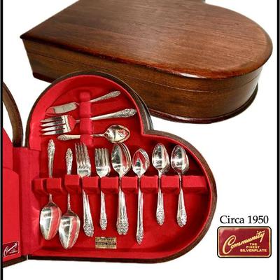 1950 Silver Plate 8-piece service