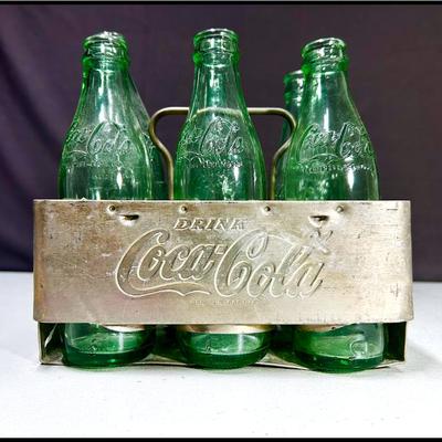 Coca-Cola Bottles and Caddy