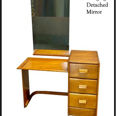 Mid-Century Vanity w/ Detached Mirror