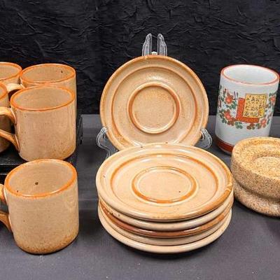 Sh440 vintage dansk 6pc mug and saucer set and more