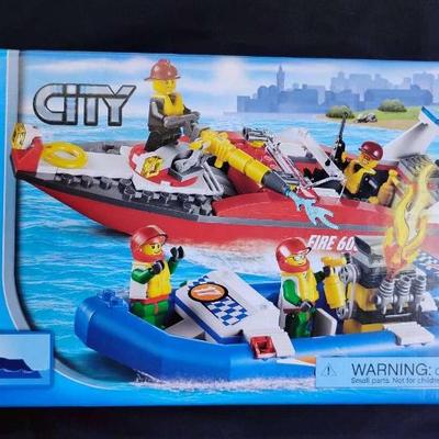 Sh624 lego system 60005 city fire boat