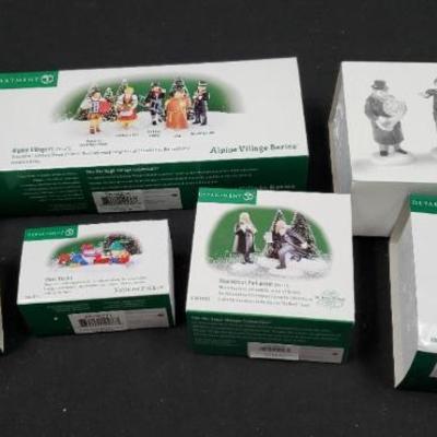 Sh494 christmas figures heritage village mystery lot
